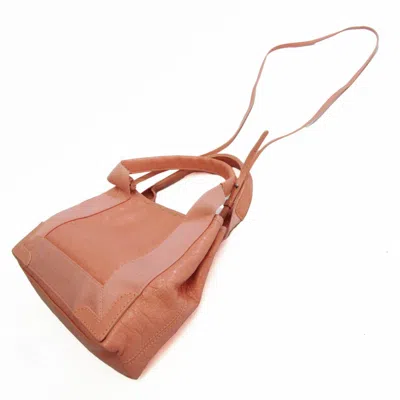 Pre-owned Balenciaga Navy Cabas Pink Leather Shoulder Bag ()