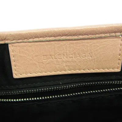Pre-owned Balenciaga Navy Cabas Pink Leather Shoulder Bag ()