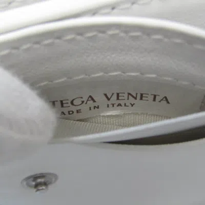 Pre-owned Bottega Veneta Intrecciato White Leather Wallet  ()
