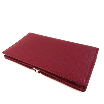 Pre-owned Bulgari Bvlgari Bvlgari Red Leather Wallet  ()