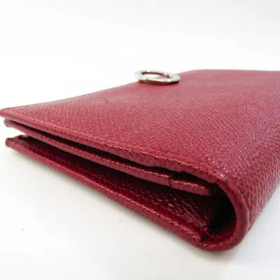 Pre-owned Bulgari Bvlgari Bvlgari Red Leather Wallet  ()