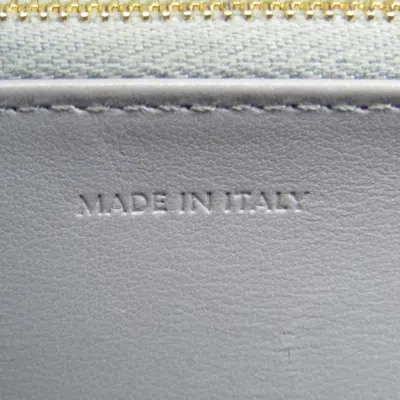 Pre-owned Celine Céline Large Flap Wallet Grey Pony-style Calfskin Wallet  ()