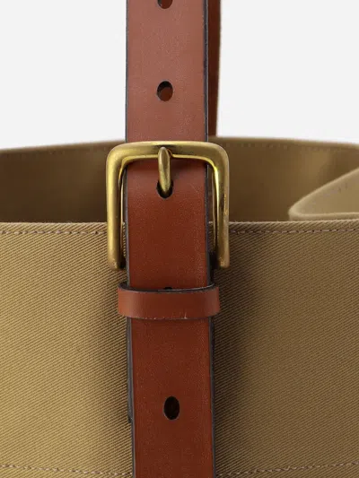 Alex Mill Brady Leven Large Canvas Shoulder Bag In Khaki