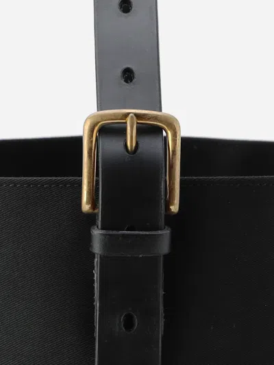 Alex Mill Brady Leven Large Canvas Shoulder Bag In Black
