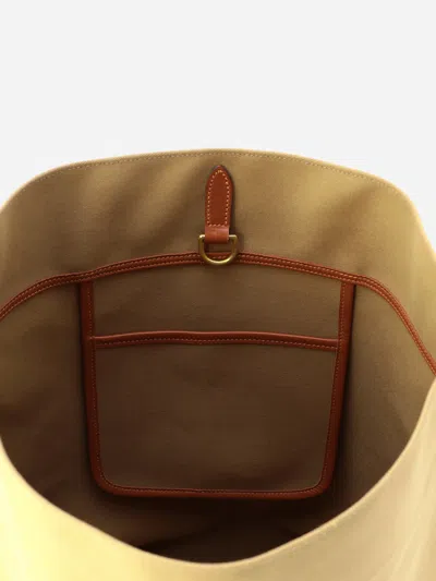 Alex Mill Brady Leven Large Canvas Shoulder Bag In Khaki