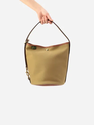 Alex Mill Brady Frome Canvas Shoulder Bag In Khaki