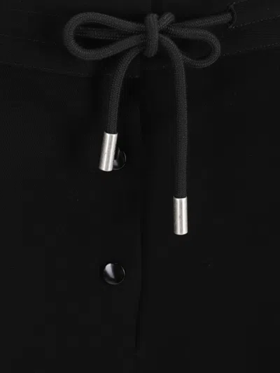 The Row Bonnette Drawstring Wool-blend Straight-leg Pants In Black