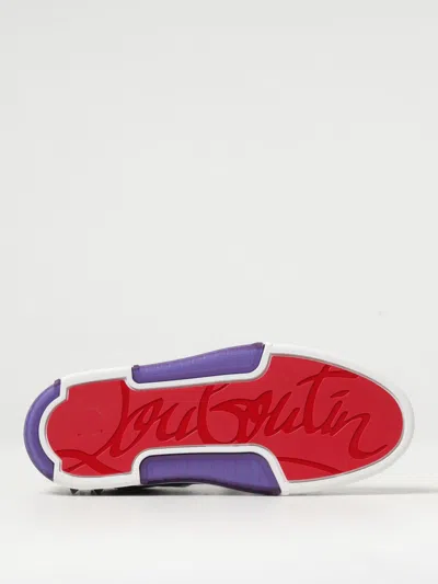 Shop Christian Louboutin Sneakers Men Violet Men In Purple