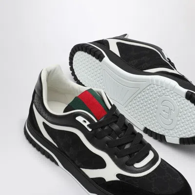 GUCCI GUCCI RE-WEB SNEAKER IN BLACK GG FABRIC MEN 