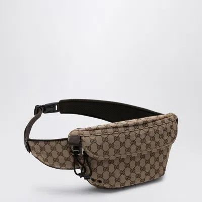 Gucci Small Gg Fabric Waist Bag Men In Cream