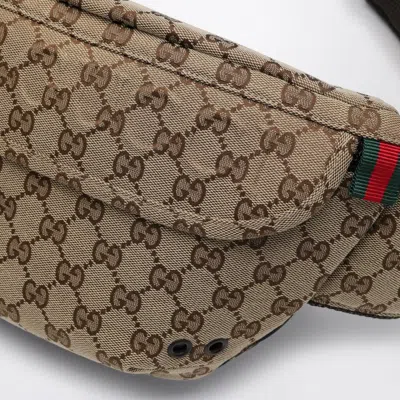 Gucci Small Gg Fabric Waist Bag Men In Cream