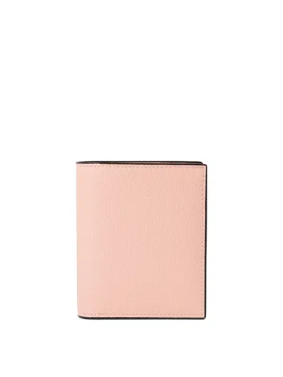 Shop Valextra 3 Cc Wallets & Card Holders In Pink