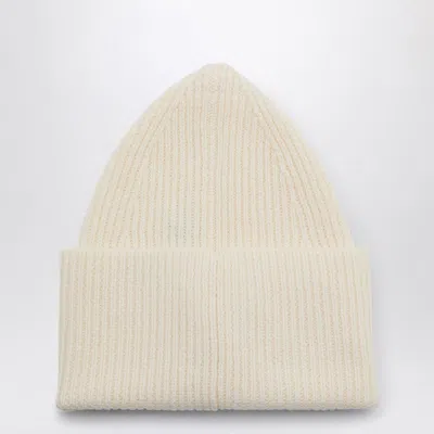 Off-white Arrow Embroidered Wool Beanie In White