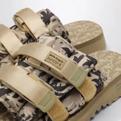Palm Angels Round Head Slippers In Multicolor