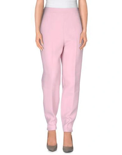 Shop Giambattista Valli Casual Pants In Pastel Pink