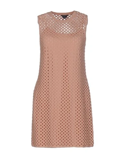 Theory Short Dress In Pale Pink