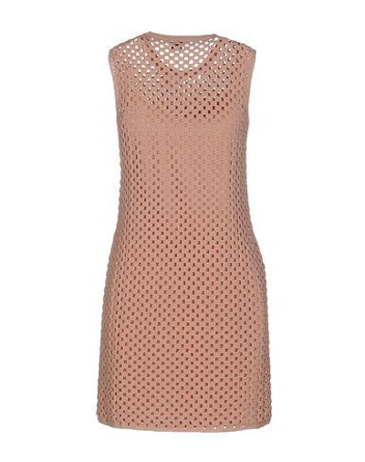 Shop Theory Short Dress In Pale Pink