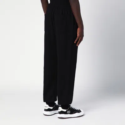 Shop Represent Black Cotton Jogging Trousers