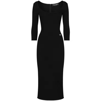 Shop Dolce & Gabbana Dresses In Black