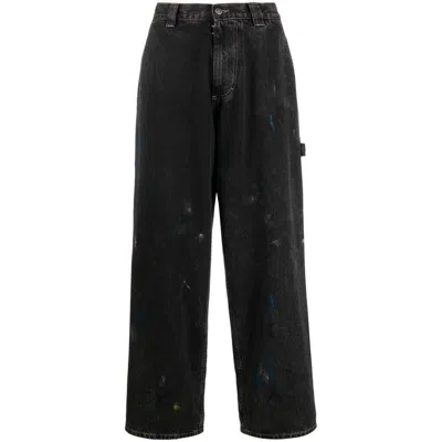 Shop Maison Margiela Jeans In Black