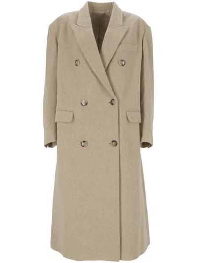 Shop Isabel Marant Étoile Marant Etoile Coats In Beige