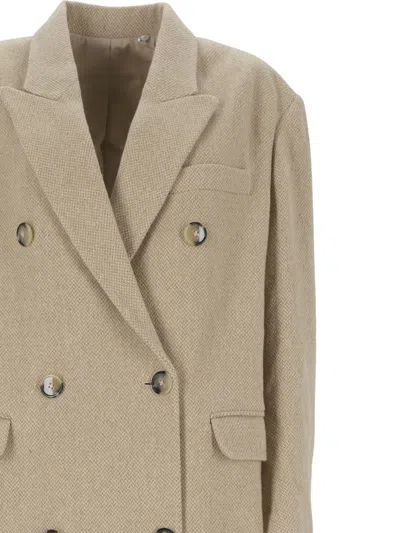 Shop Isabel Marant Étoile Marant Etoile Coats In Beige