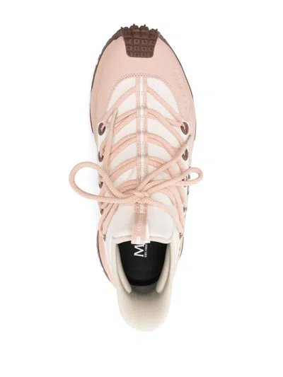Moncler Lite 2 Low-top Sneakers With Vibram Sole In Light Beige