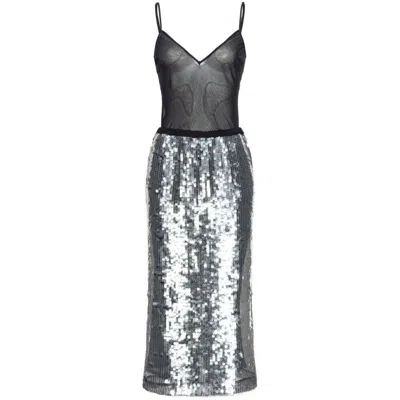 Shop Pinko Dresses In Silver