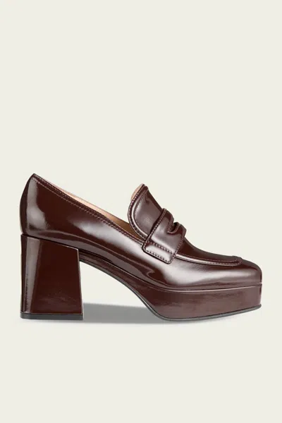 Gianvito Rossi Rouen Platform Penny Loafers