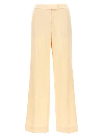 Zimmermann Pantalone Dalla Gamba Ampia Illuminate In Lino Crema  Donna In Beige