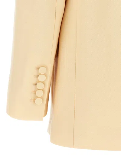 Zimmermann Illustration Shawl Tux Jacket Blazer And Suits Beige In Beige