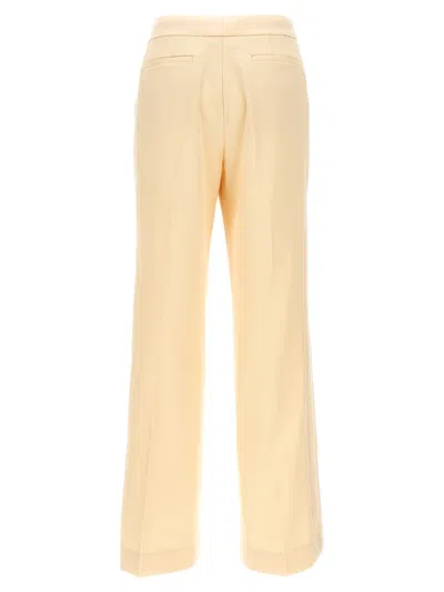 Zimmermann Pantalone Dalla Gamba Ampia Illuminate In Lino Crema  Donna In Beige