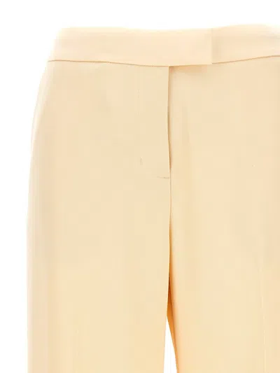 Zimmermann Pantalone Dalla Gamba Ampia Illuminate In Lino Crema  Donna In Beige