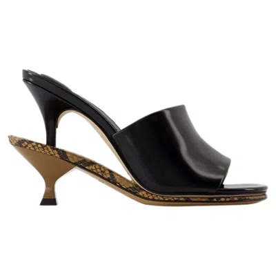 Jacquemus Les Doubles Mules In Black