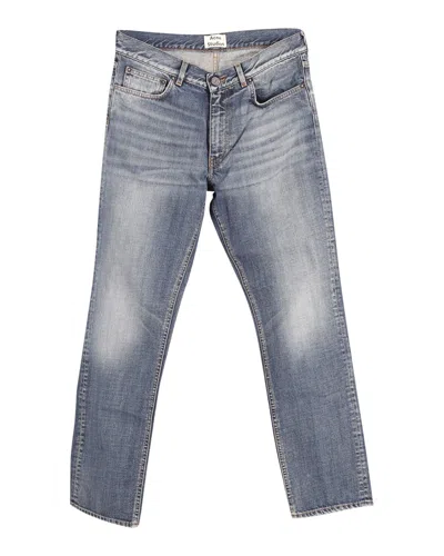 Acne Studios Boy Dark Vintage Jeans In Blue Cotton In Blue