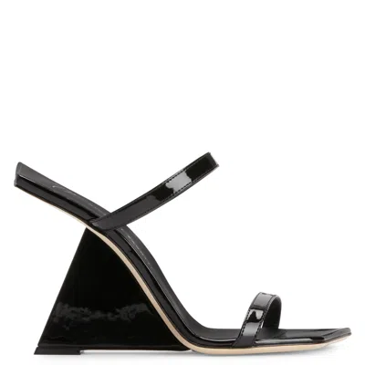 Giuseppe Zanotti Lilii Borea Wedge Sandals In Black