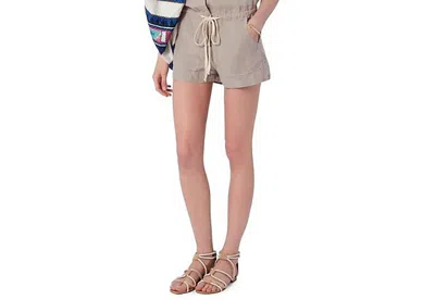 Enza Costa Cargo Romper In Gray In Grey