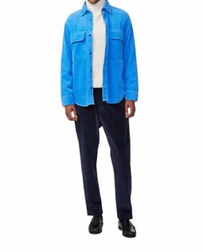 Nn07 Men's Relaxed Corduroy Trouser In Navy Blue In Blue