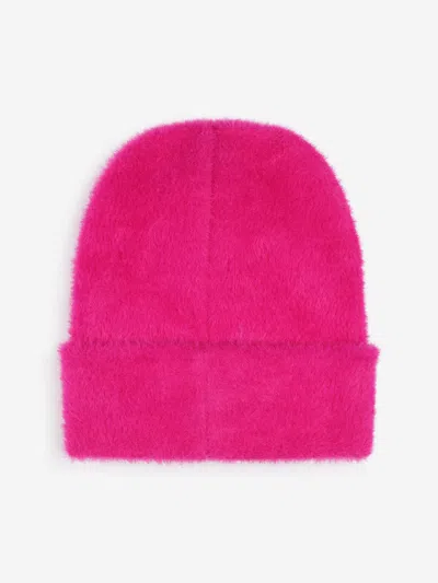 Marc Jacobs Logo-patch Wool Beanie In Pink