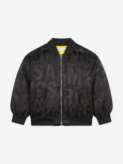 Marc Jacobs Logo-jacquard Bomber Jacket In Black
