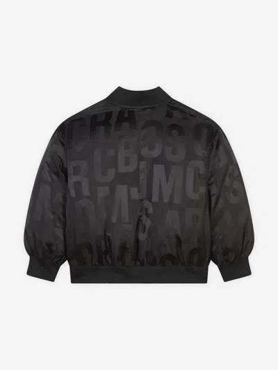Marc Jacobs Logo-jacquard Bomber Jacket In Black