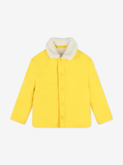 Marc Jacobs Kids Smiley Reversible Jacket In Ivory