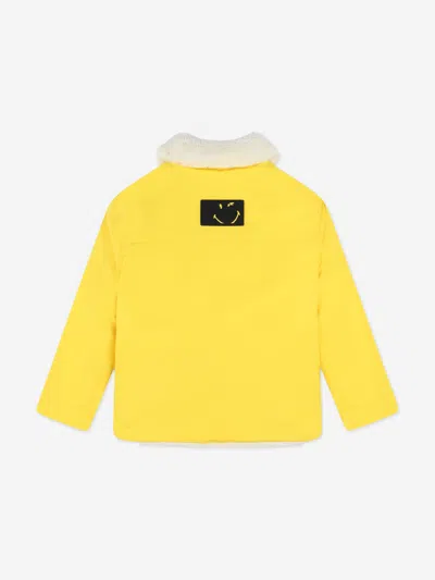 Marc Jacobs Kids Smiley Reversible Jacket In Ivory