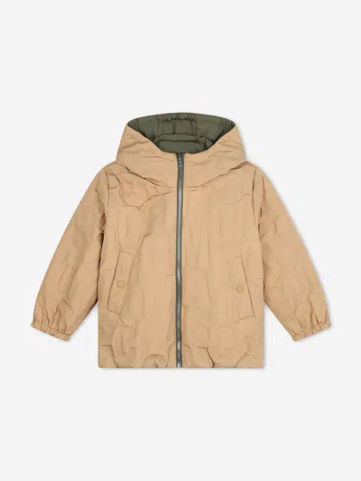 Marc Jacobs Kids Reversible Puffer Jacket In Brown