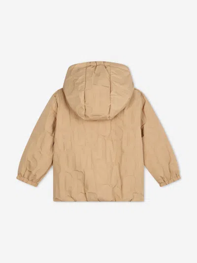 Marc Jacobs Kids Reversible Puffer Jacket In Brown