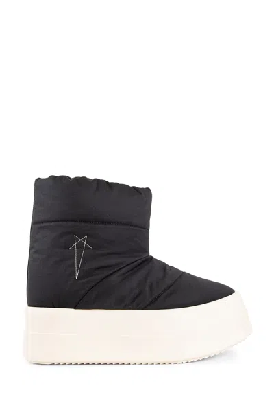 Rick Owens Drkshdw Mega Bumper Low Lunar Boots In Black