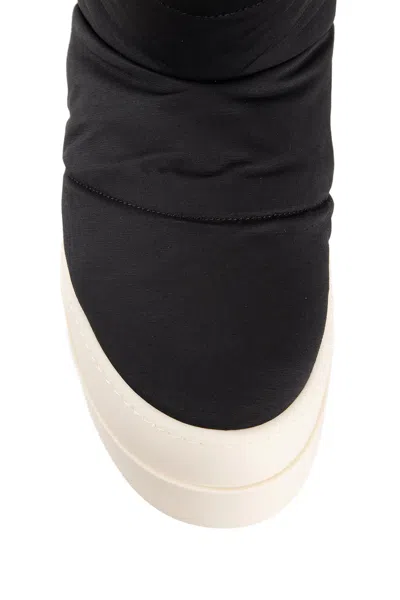 Rick Owens Drkshdw Mega Bumper Low Lunar Boots In Black