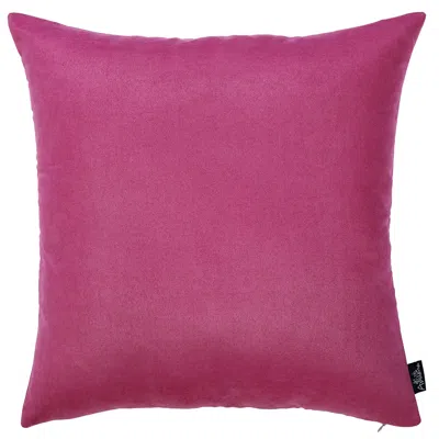 Homezia Set Of 2 Pink Brushed Twill Decorative Throw Pillow Covers