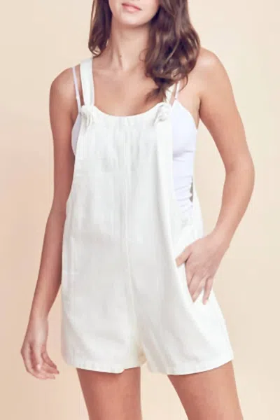 Merci Overalls In Off White In White