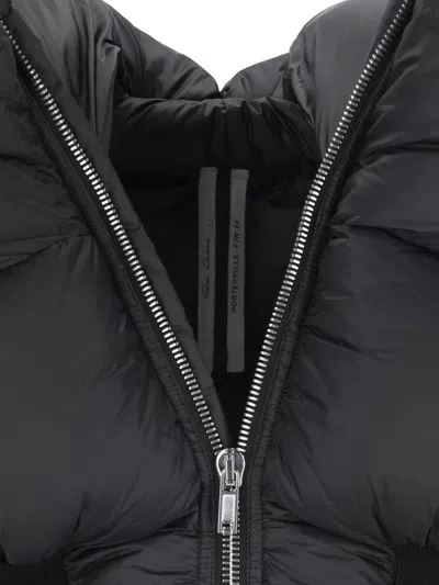 Rick Owens Mini Horus Sl Jkt Down Jacket In Black